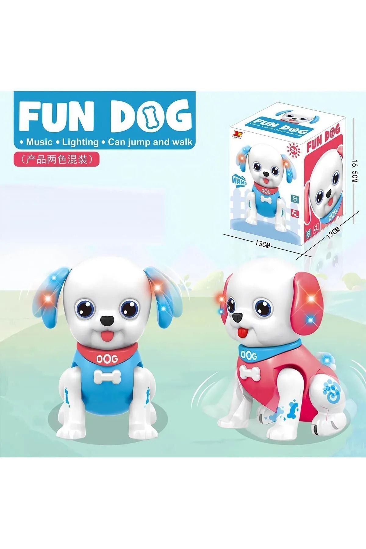 Mavi Fun Dog Sesli Işıklı Hareketli Pilli Köpek 40272