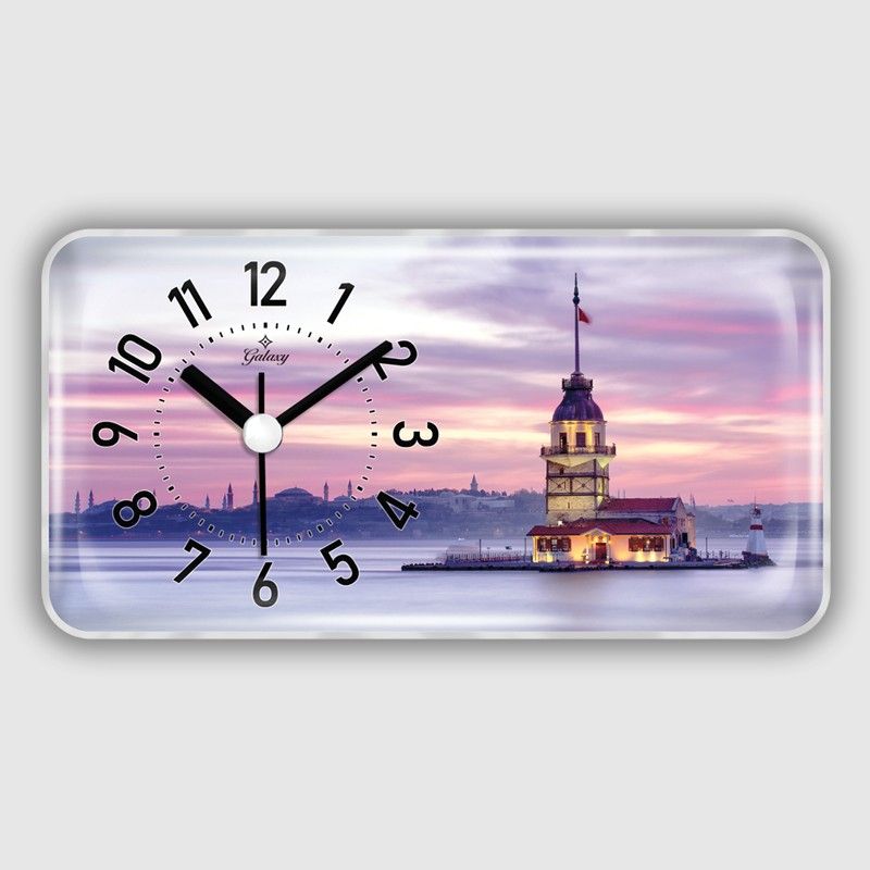 Mıknatıslı Buzdolabı Saatleri, Dikdörtgen, 17 cm