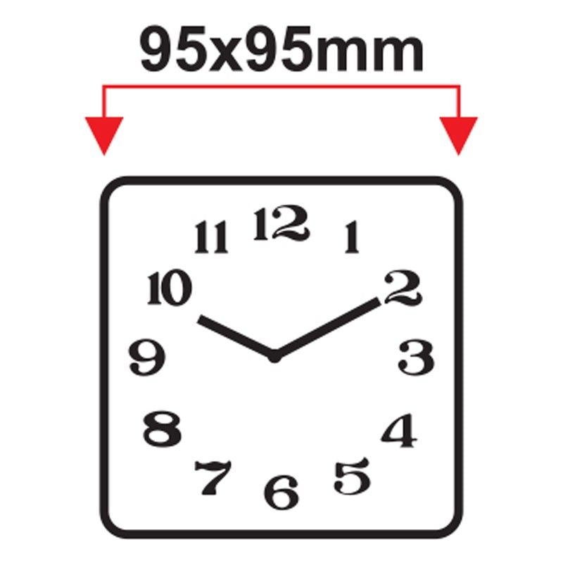 Mıknatıslı Buzdolabı Saatleri, Kare, 10 cm