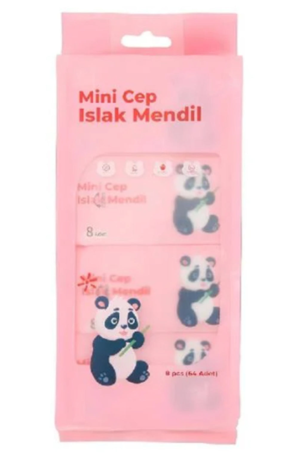 Mini Cep Islak Mendil - Pembe - Mavi - Sarı