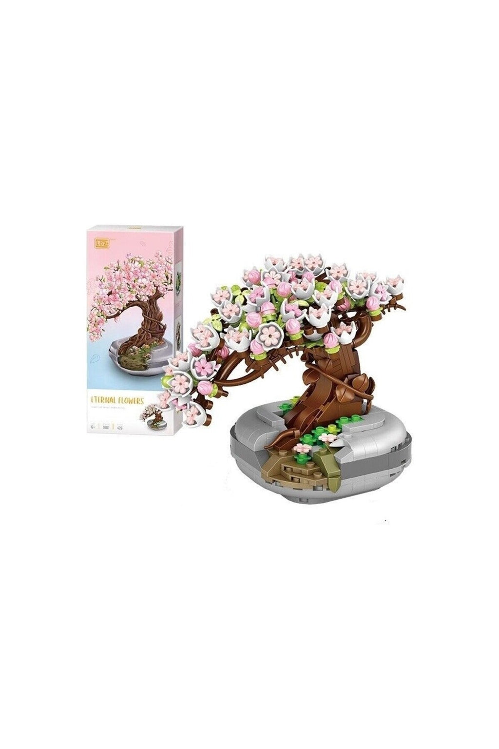 mini ebedi sakura ağacı yapı blokları 426 parça Sakura Tree
