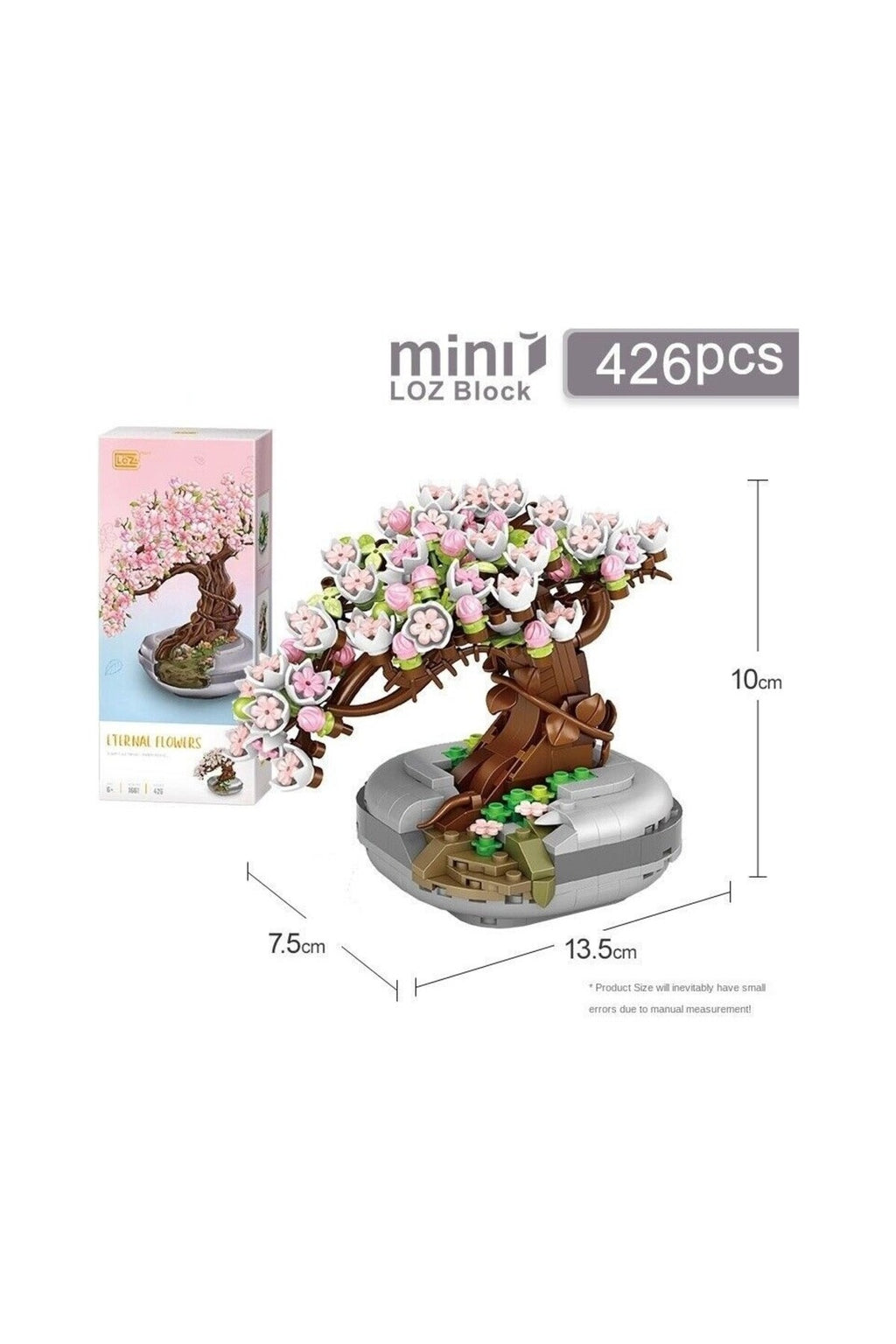 mini ebedi sakura ağacı yapı blokları 426 parça Sakura Tree