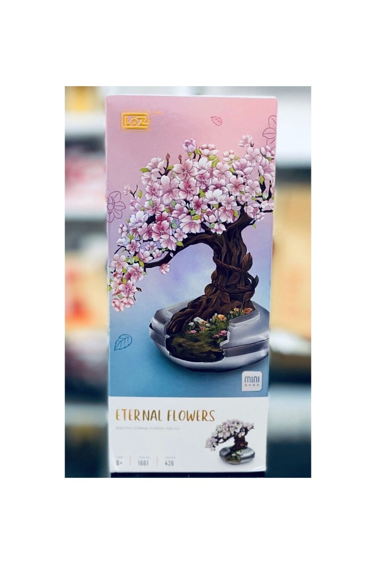 mini ebedi sakura ağacı yapı blokları 426 parça Sakura Tree