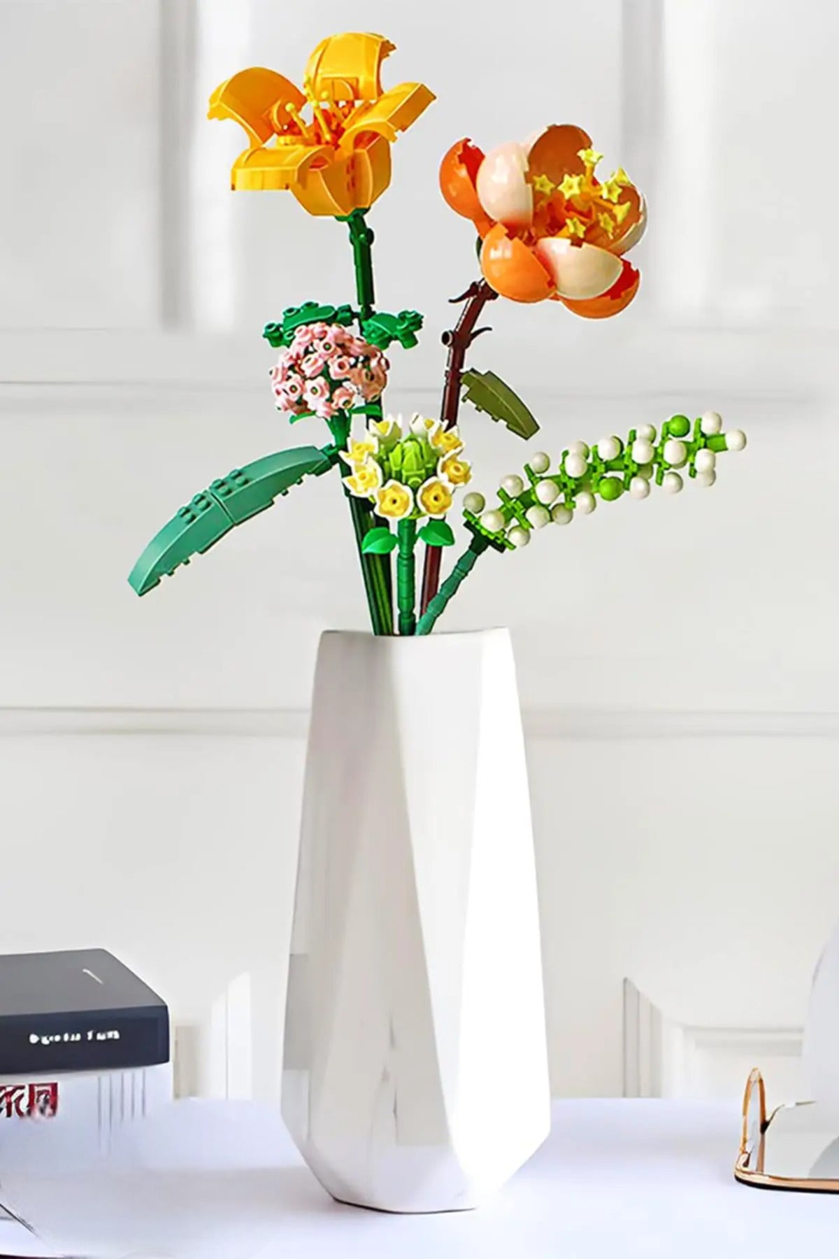 Mini Eternal Flowers 456 Parça Çiçek Yapım Seti - Zambak, Şakayık, Nergis Model 1658