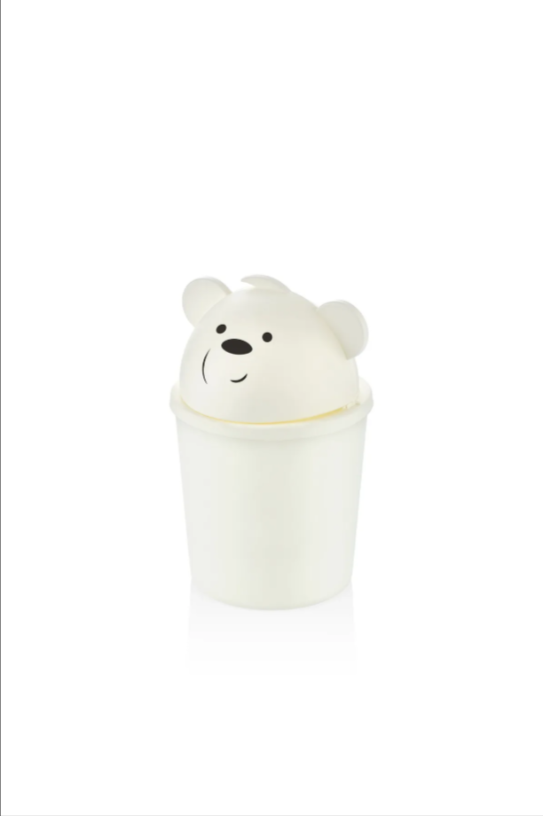 Mini Hippo Masaüstü Mini Çöp Kovası Kapaklı 20 cm