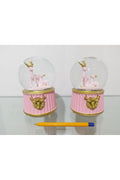 Müzikli Ve Işıklı Kar Küresi 16cm 4152 Pembe