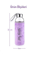 My Bottle Peluş Kılıflı Cam Matara 750 ml