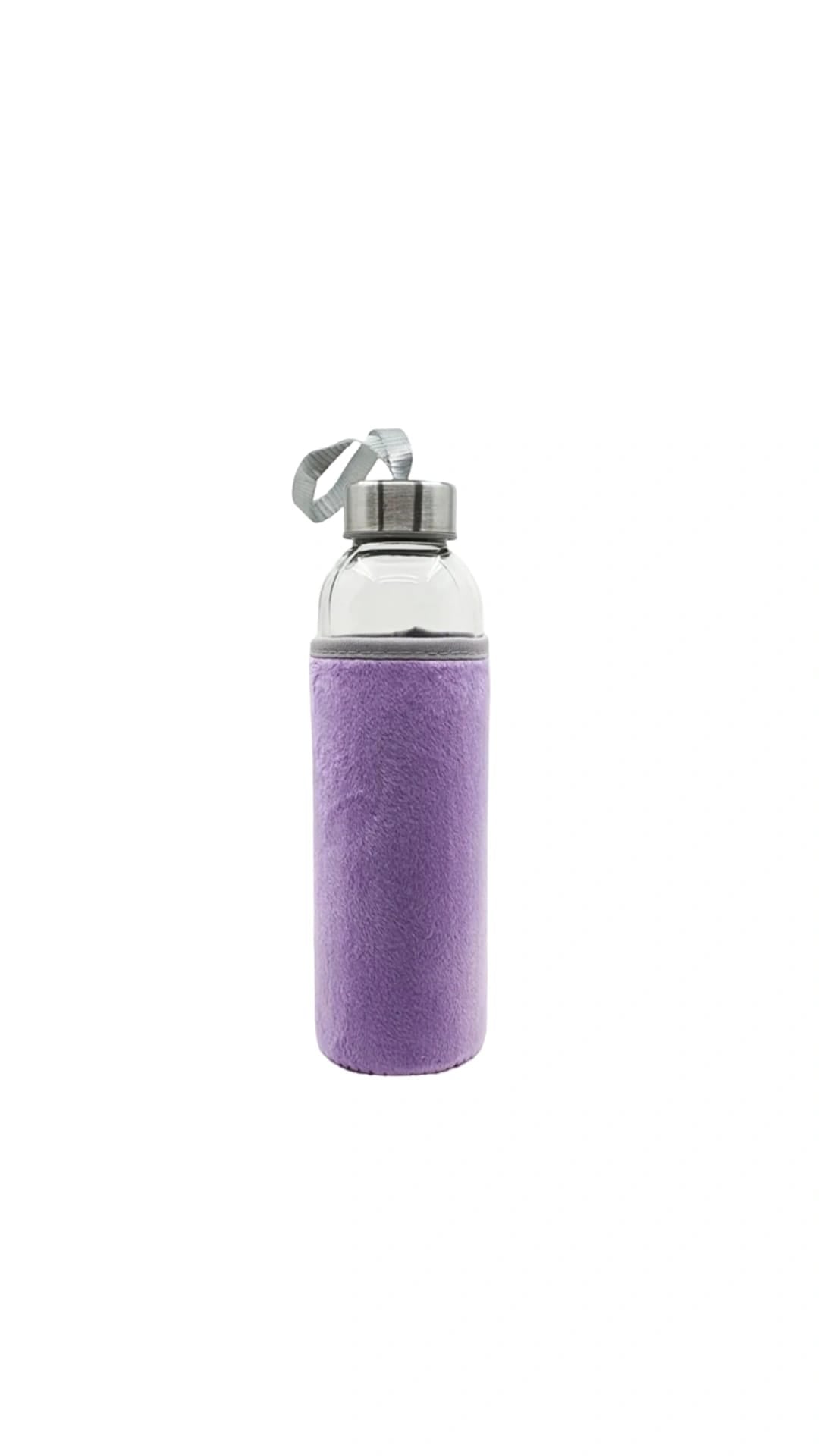 My Bottle Peluş Kılıflı Cam Matara 750 ml
