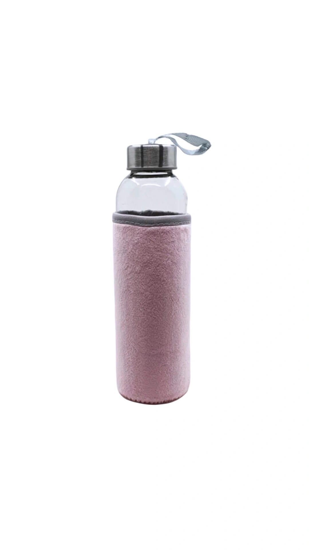 My Bottle Peluş Kılıflı Cam Matara 750 ml