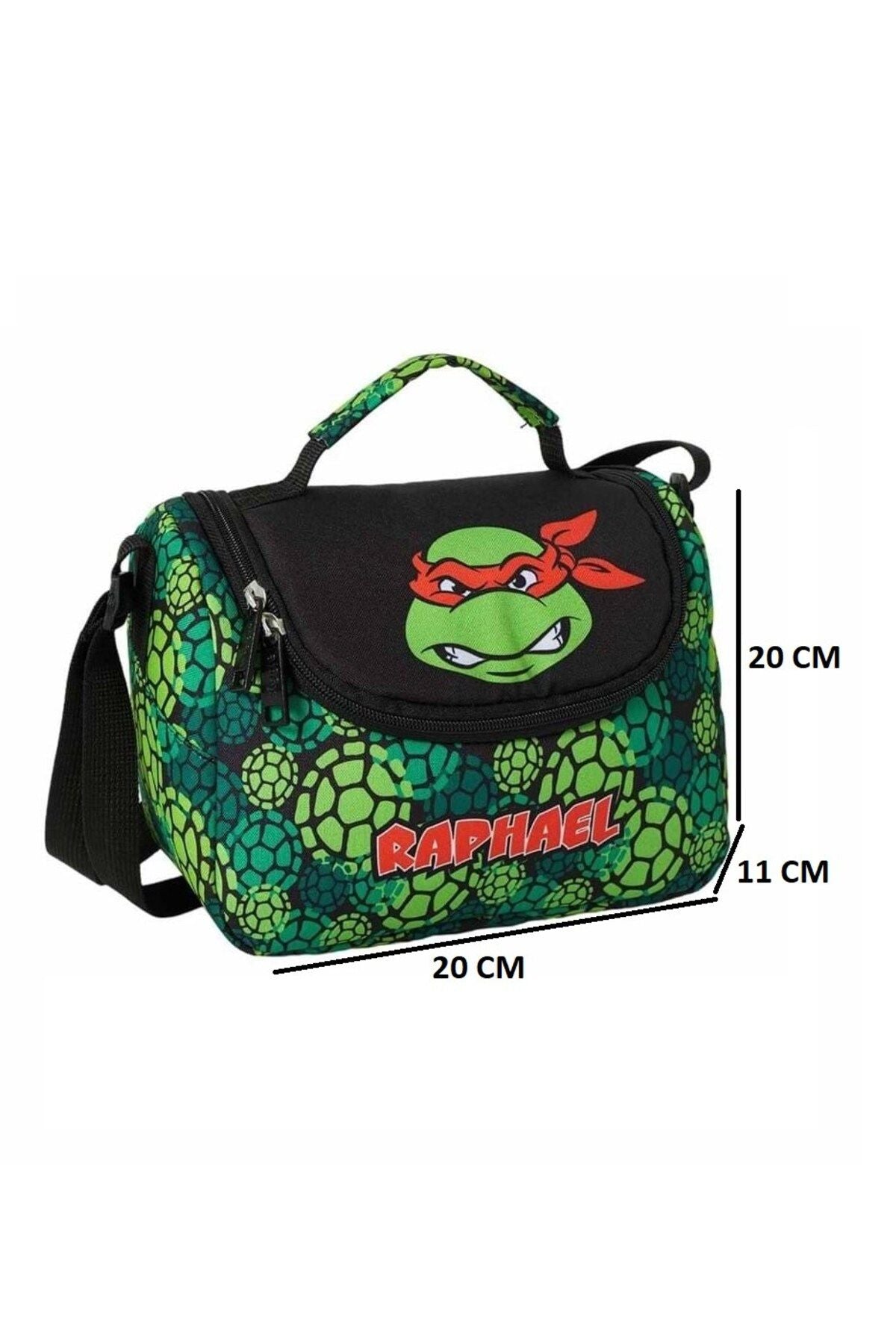 Ninja Turtles İlk Ve Ortaöğretim Okul Çantası-Beslenme Ve kalem Çantası Seti