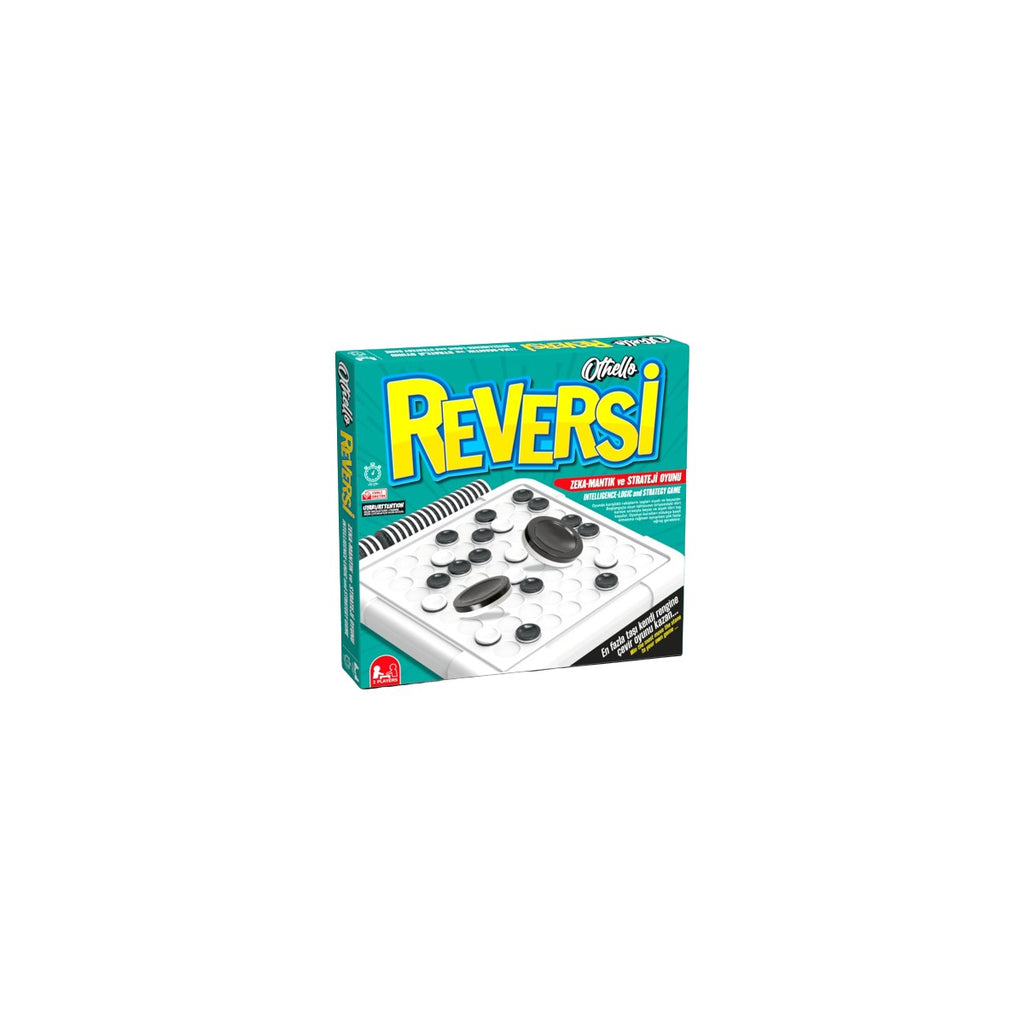 Othello Reversi Strateji ve Zeka Oyunu – Siyah Beyaz Taşlı, 2 Kişilik, 5-7 Yaş Çocuklar ve Aileler İçin Eğlenceli Masa Oyunu