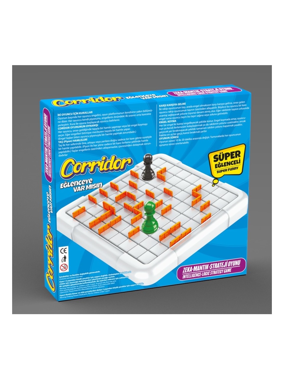Koridor Engel Barikat Labirent Zeka ve Akıl Strateji Oyunu Corridor