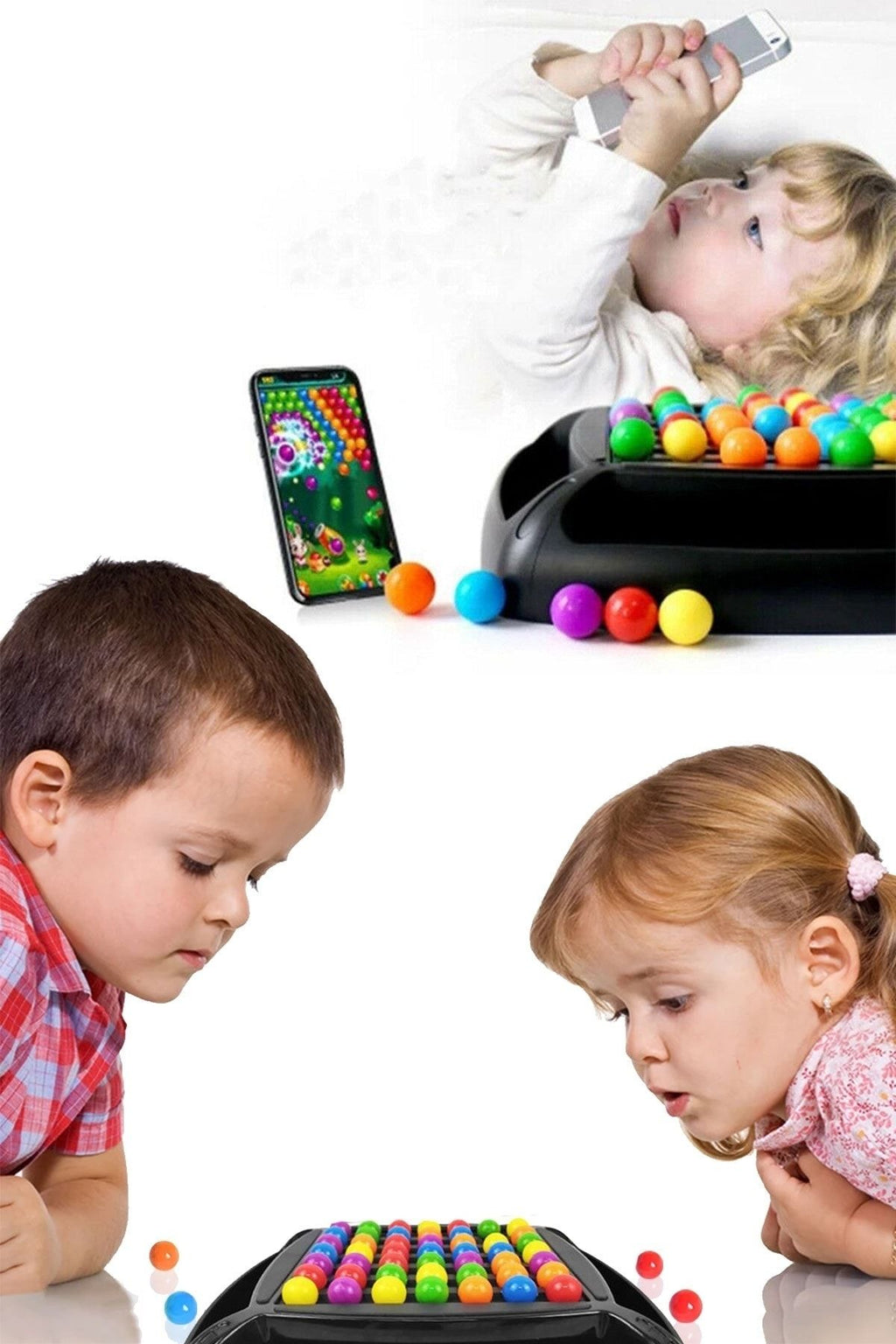 Oyuncak Candy Game Eşleştirme Oyunu Renkli Toplar Şeker Oyunu Eğitici Zeka Geliştirici