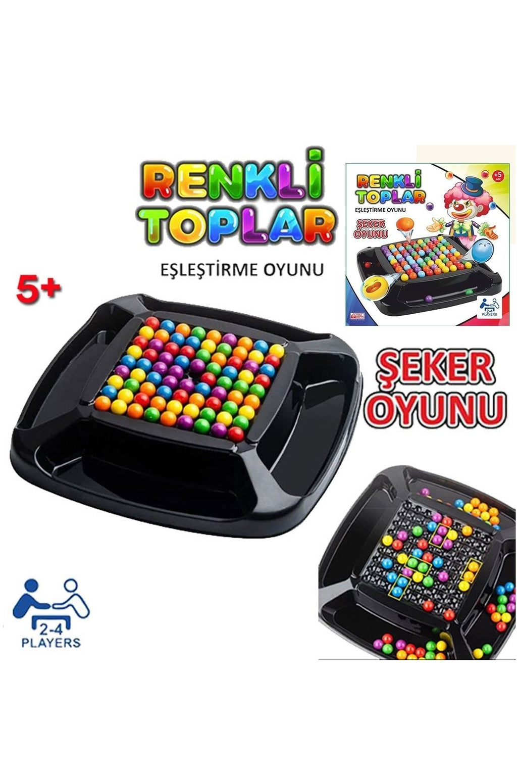 Oyuncak Candy Game Eşleştirme Oyunu Renkli Toplar Şeker Oyunu Eğitici Zeka Geliştirici