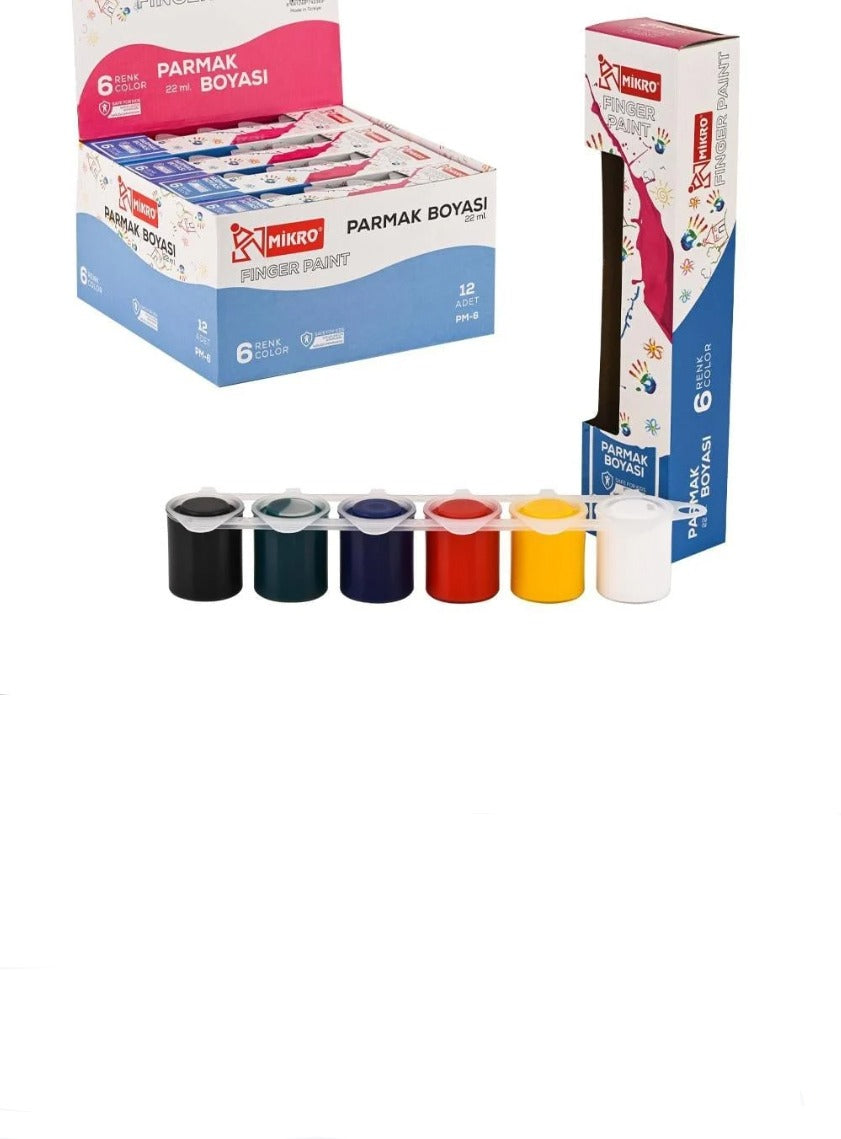 Pm-6 Parmak Boyası 25 Ml 6 Renk