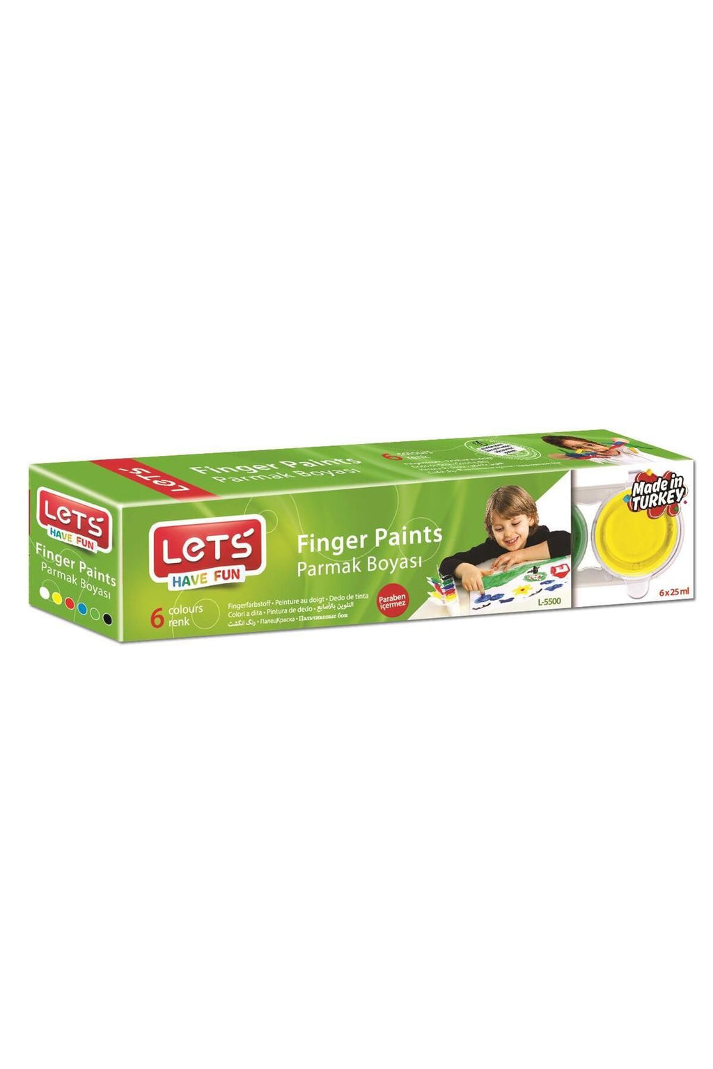 Parmak Boyası 25 ml 6 Renk L-5500
