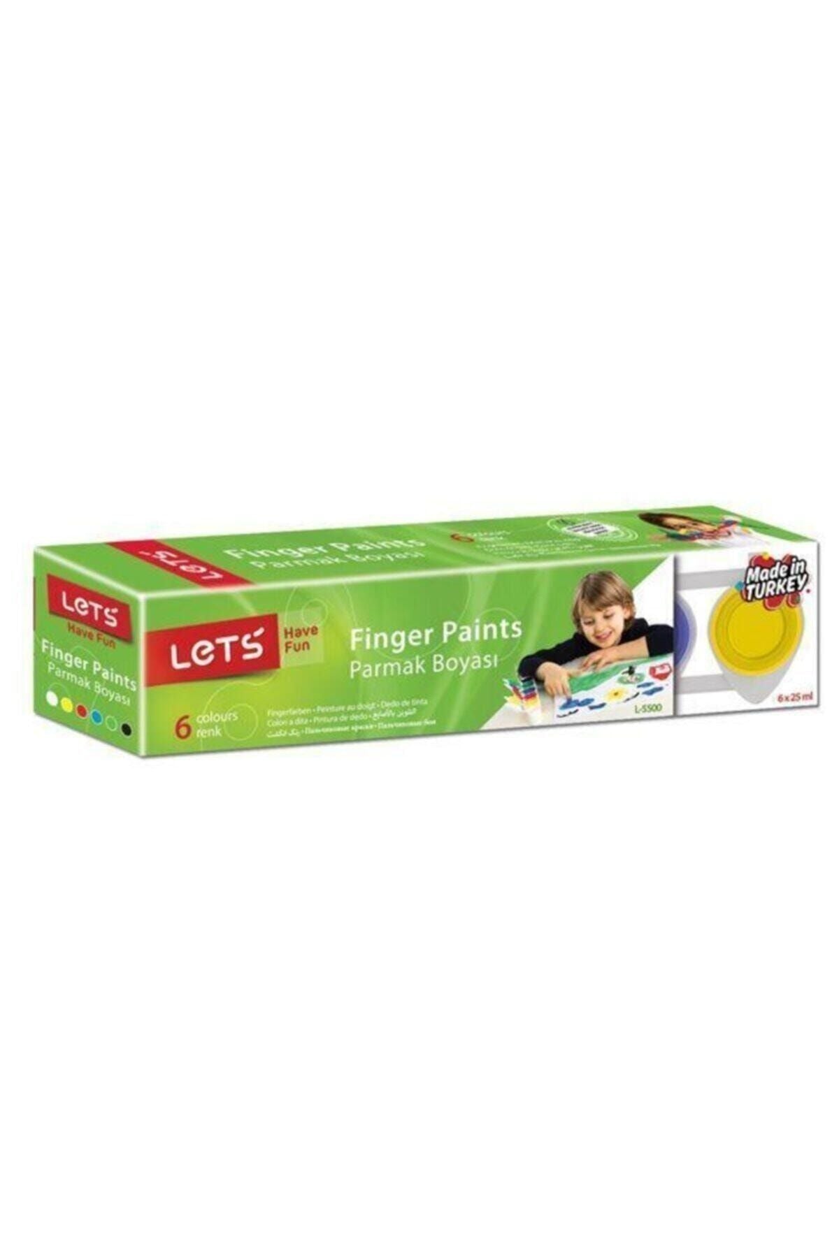 Parmak Boyası 6x25 ml 6 Renk L-5500