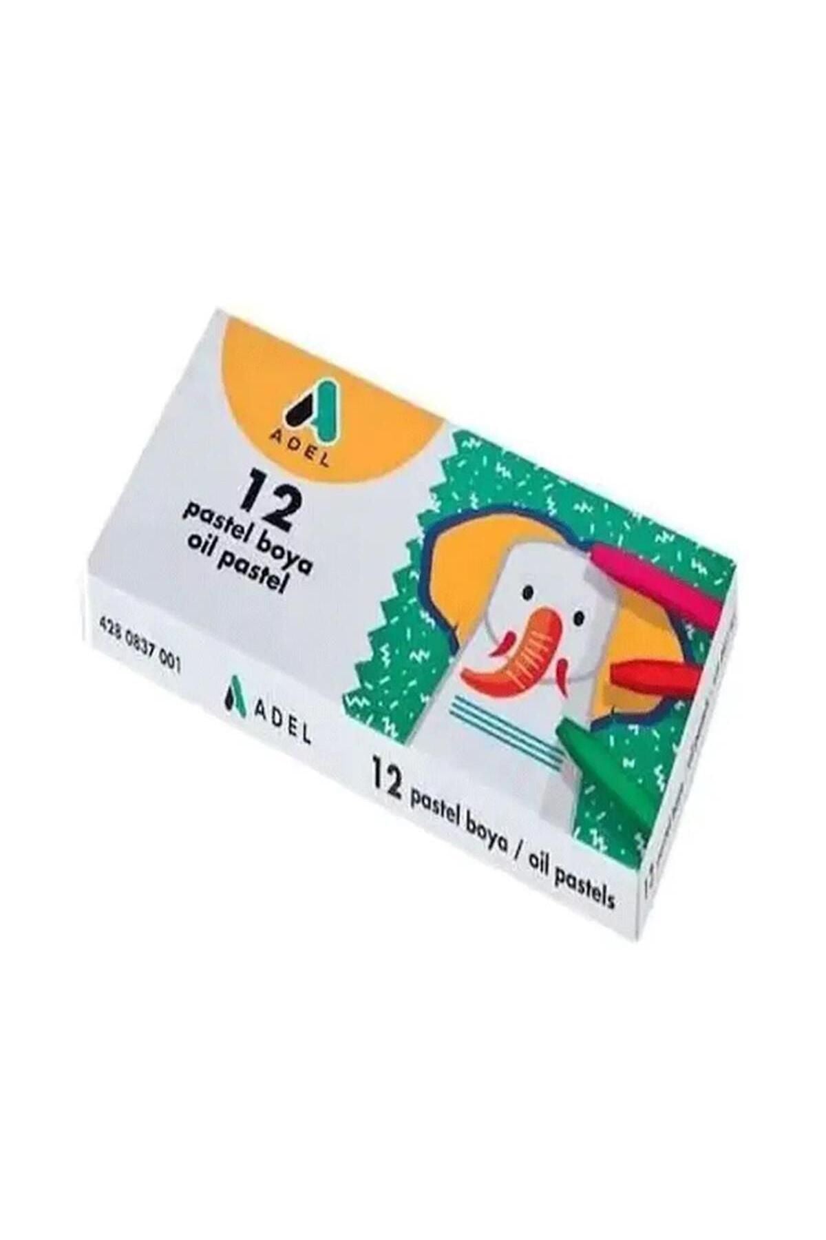 Pastel Boya Karton Kutu Köşeli 12 Renk