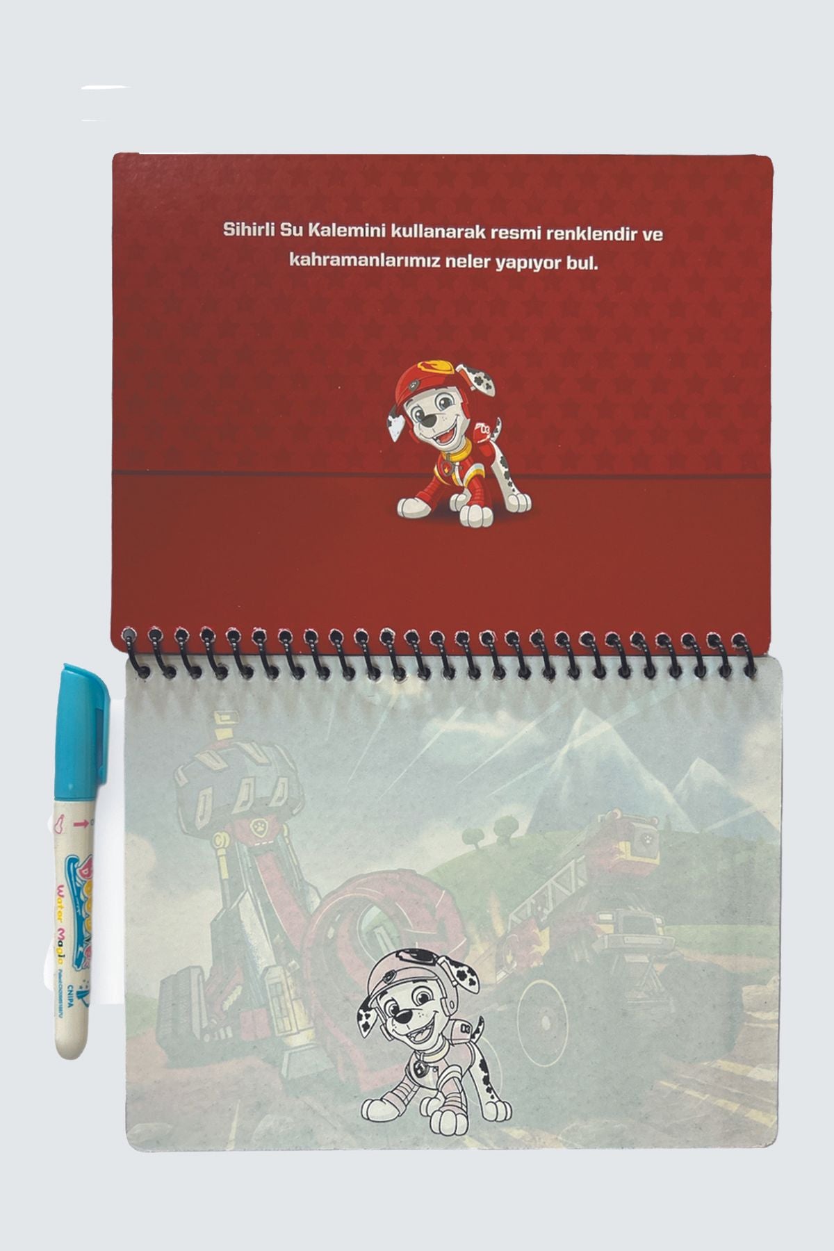 Paw Patrol Orijinal Lisanslı Nickelodeon Özel Sulu Kalem ile Sihirli Boyama Kitabı Water Magic