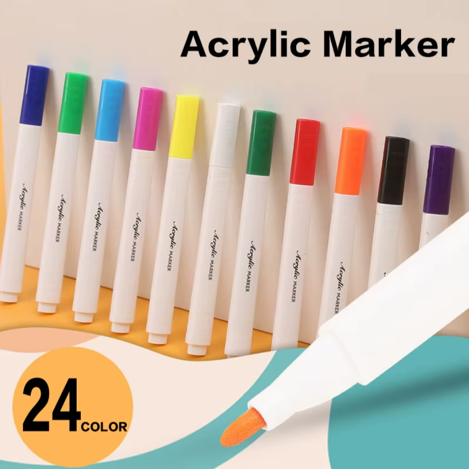 Penpeak 24'lü Akrilik Marker Seti Kilitli Çantalı