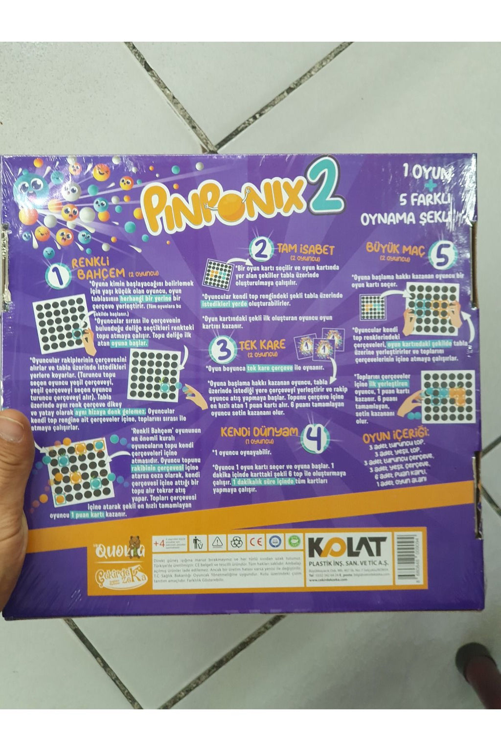 Pinponix 2  5 Farklı Kutu Oyunu