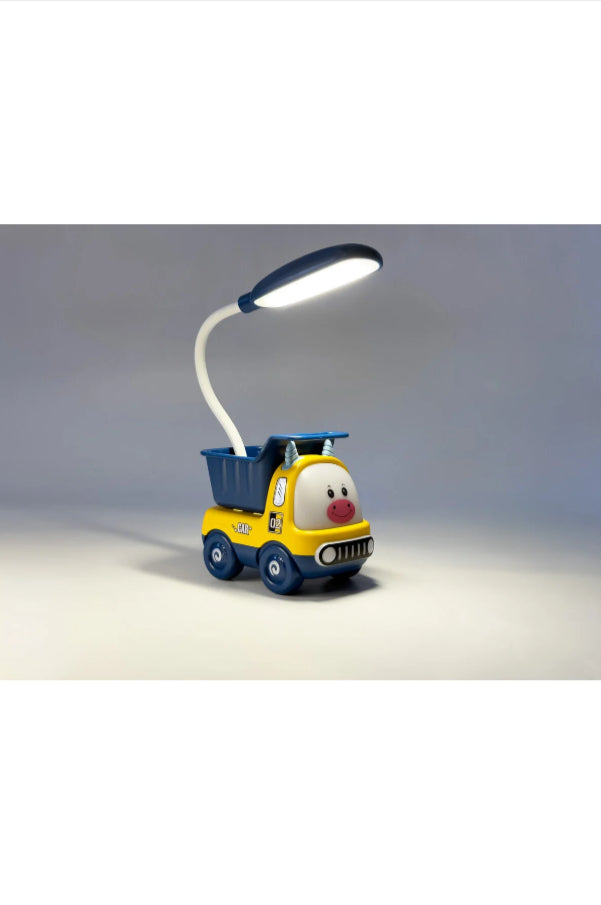 Portatif Taşınabilir Pilli Masa Lambası Beyaz Led Işıklı Mini Masa Lambası