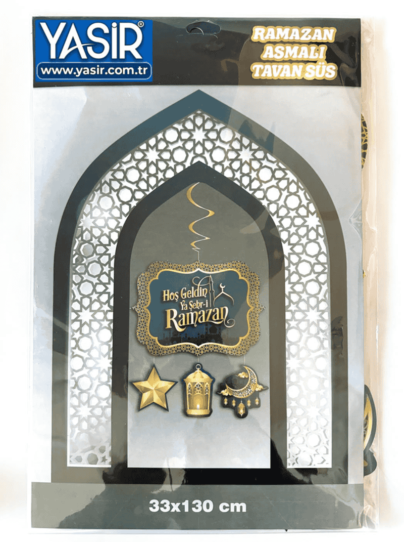 RAMAZAN SÜSÜ ASMALI TAVAN SÜS HOŞGELDİN RAMAZAN 33 X 130 cm