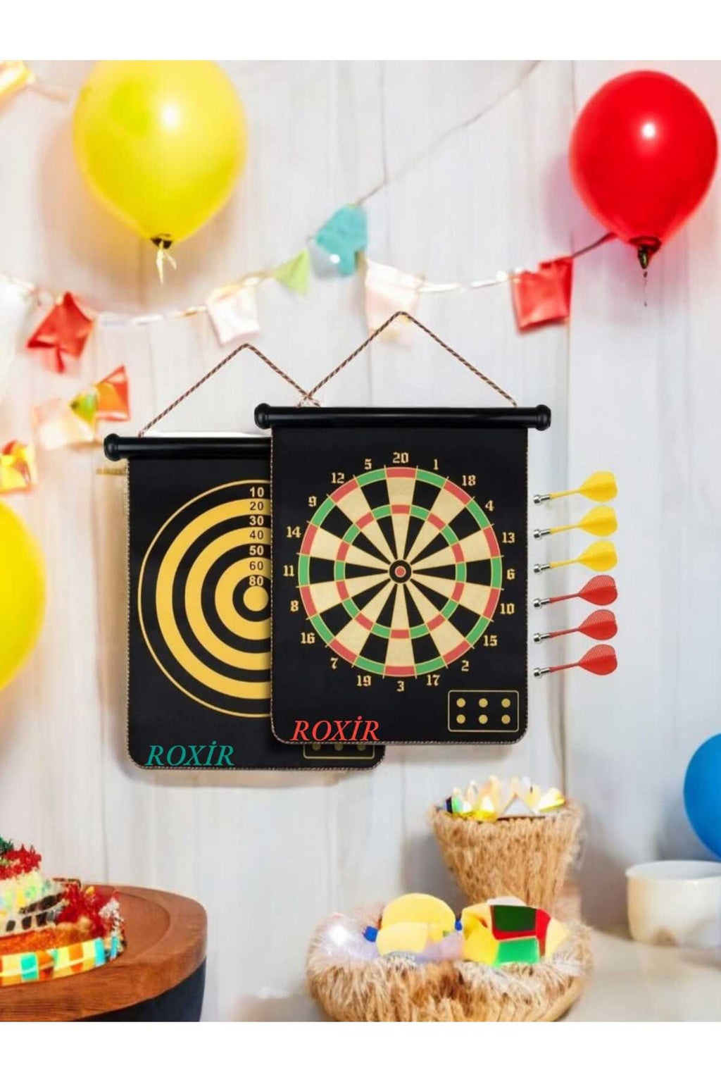ROXİR  Büyük Boy Magnet Dartboard Manyetik Dart Mıknatıslı Dart