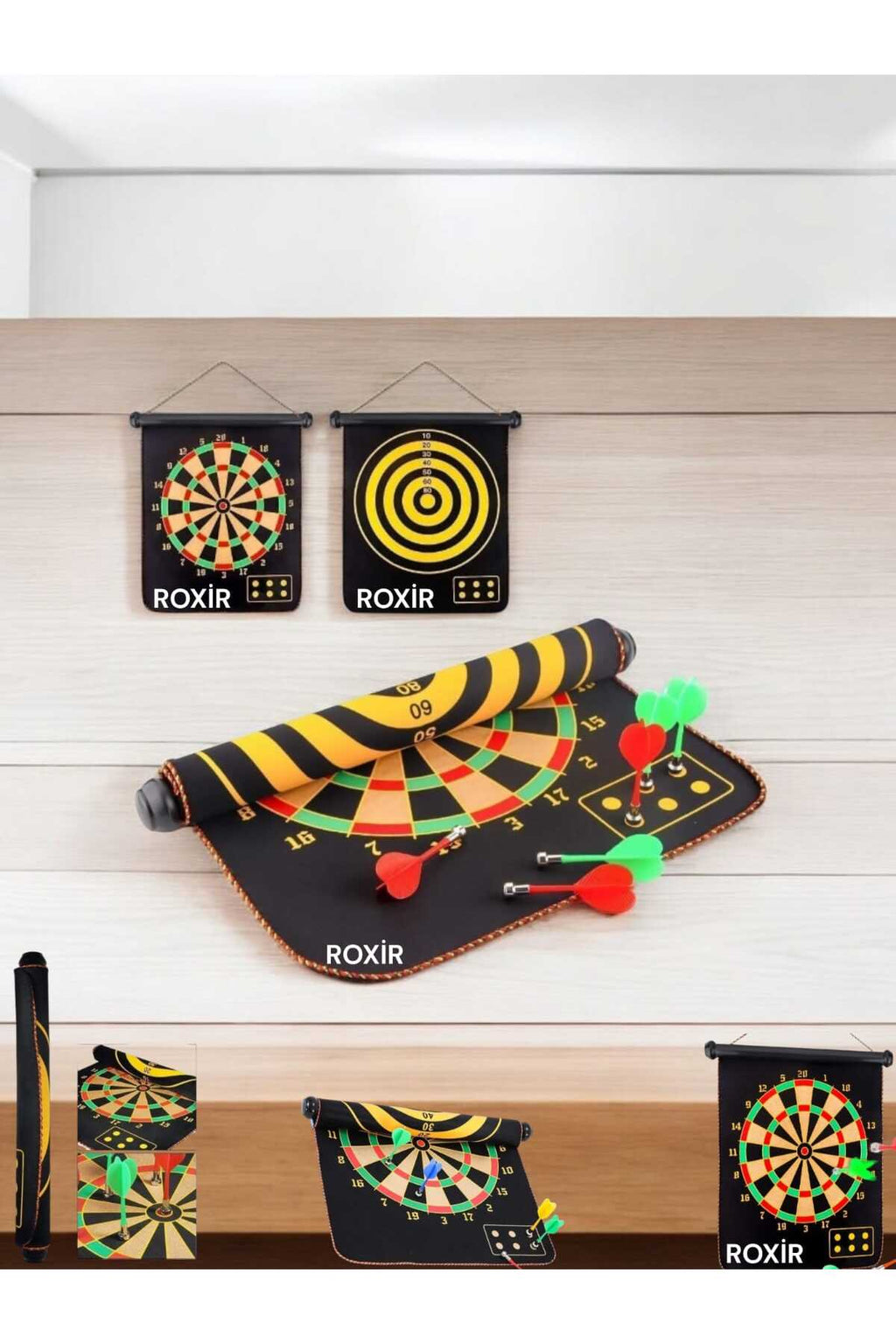 ROXİR  Büyük Boy Magnet Dartboard Manyetik Dart Mıknatıslı Dart