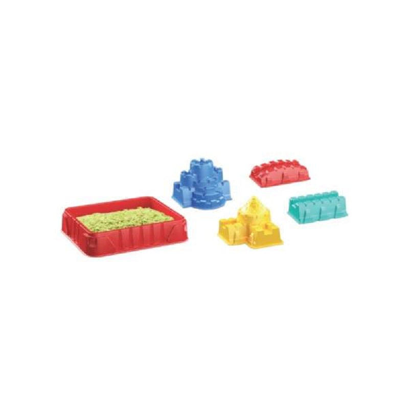 Play Creative Kumdan Kale Yapım Seti (3 x 230 gr Kinetik Kum, Tepsi ve 4 Kalıp)