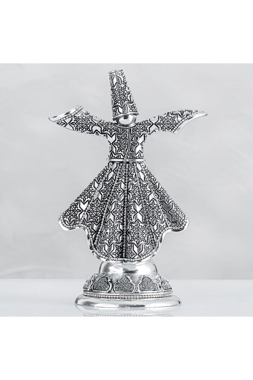 Semazen Gümüş Renk Büyük Boy Ebat 18x26 Cm Kod 64