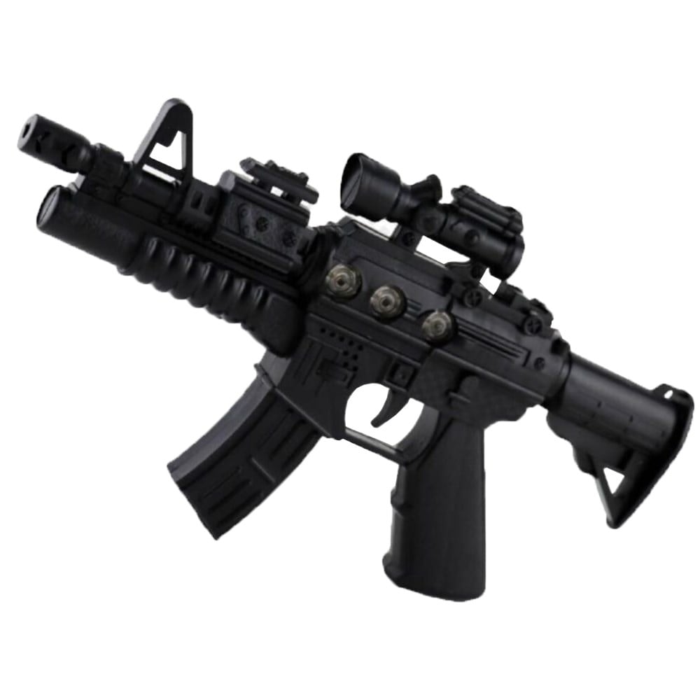 Sesli Işıklı Pilli King Flash Gun Oyuncak Tüfek