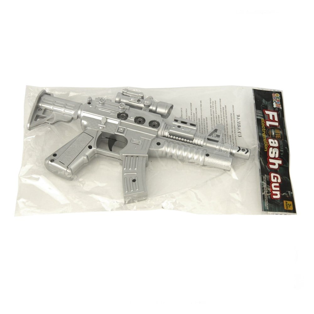 Sesli Işıklı Pilli King Flash Gun Oyuncak Tüfek