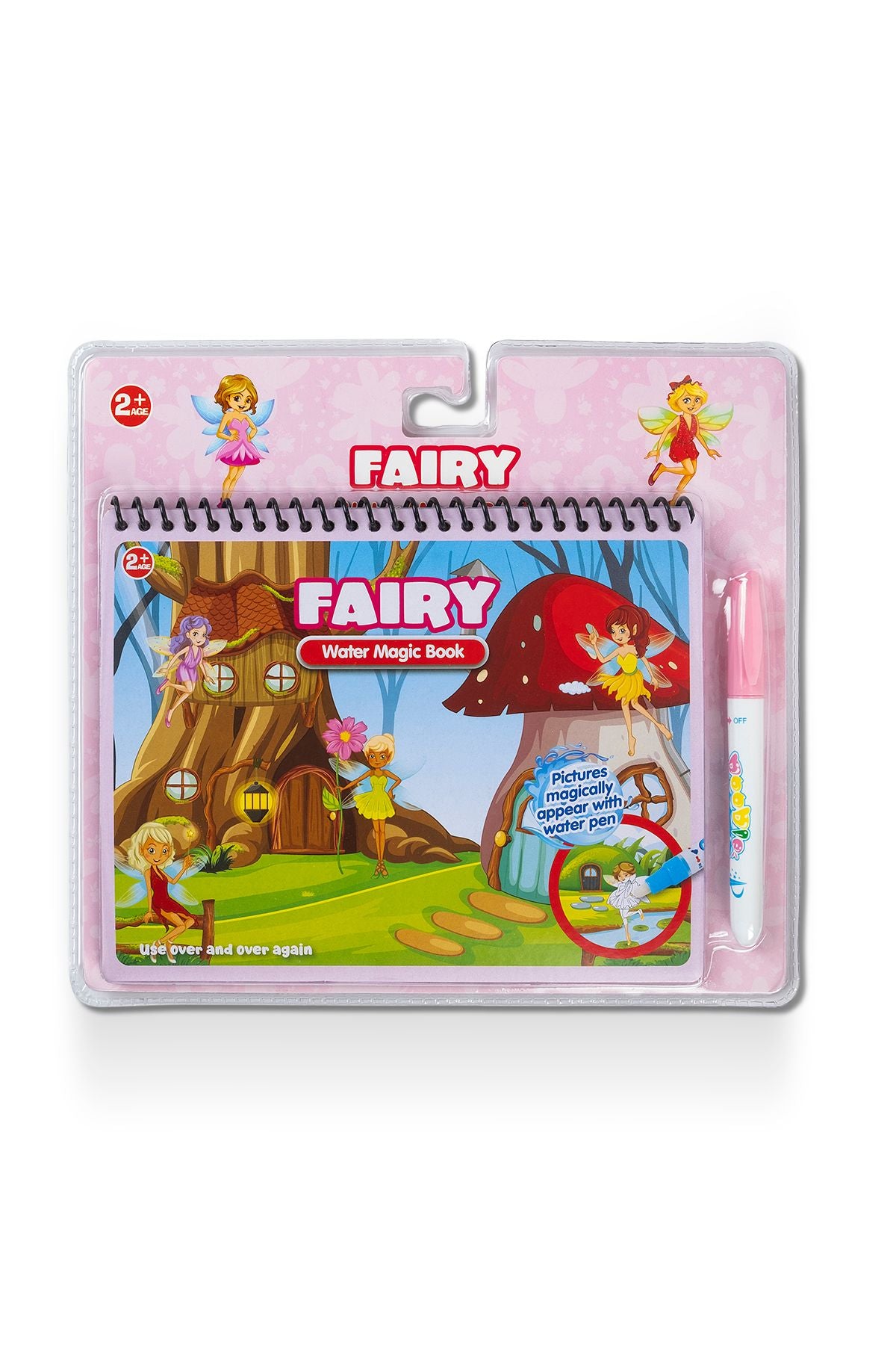Sihirli Boyama Kitabı Water Magic Book Özel Sulu Kalem ile Fairy Periler