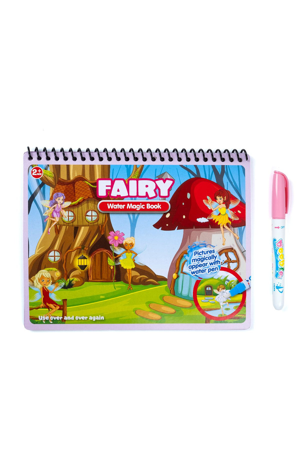 Sihirli Boyama Kitabı Water Magic Book Özel Sulu Kalem ile Fairy Periler