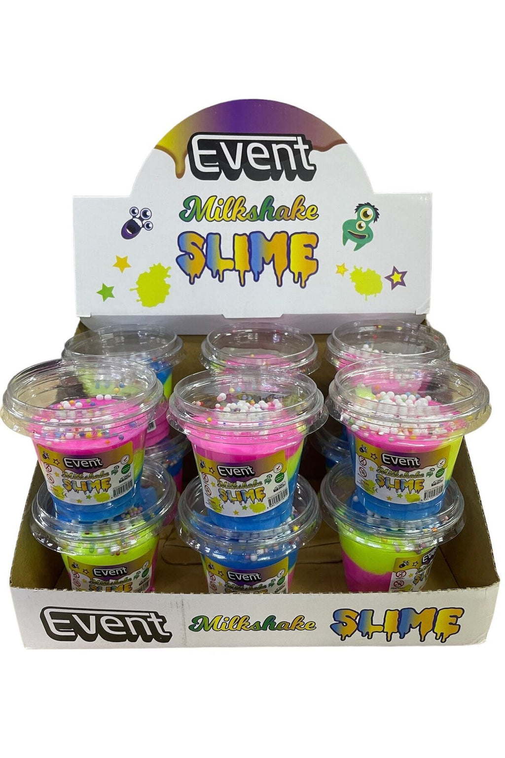 Milkshake Bardak Slime 3 Adet Karışık Renk Strafor Köpüklü Kaliteli