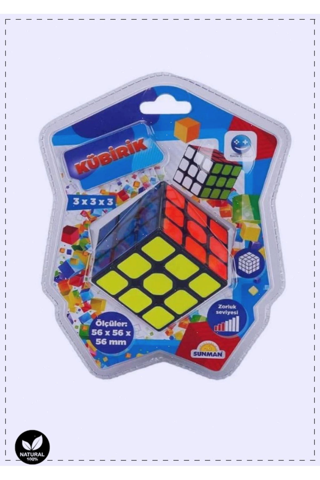 Smile Games Kübirik 3x3x3 Zeka Küpü Kız Erkek Cocuk Egitici Montessori Oyuncaklar