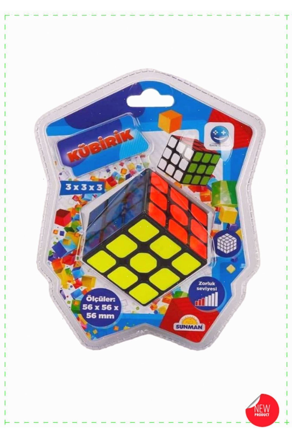 Smile Games Kübirik 3x3x3 Zeka Küpü Kız Erkek Cocuk Egitici Montessori Oyuncaklar
