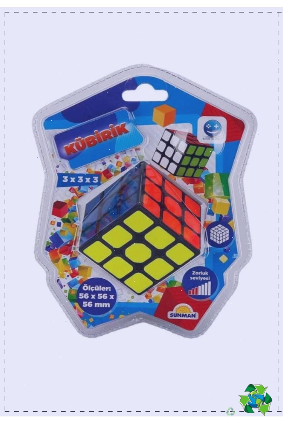 Smile Games Kübirik 3x3x3 Zeka Küpü Kız Erkek Cocuk Egitici Montessori Oyuncaklar