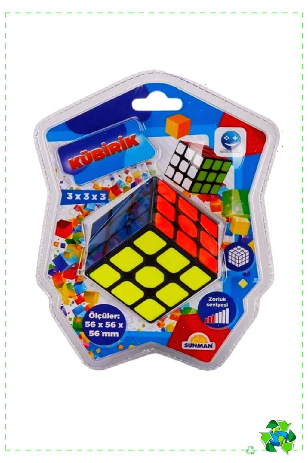Smile Games Kübirik 3x3x3 Zeka Küpü Kız Erkek Cocuk Egitici Montessori Oyuncaklar