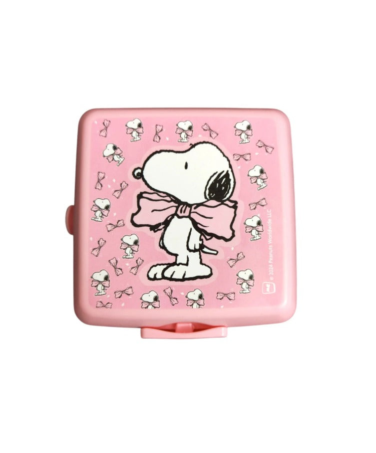 Snoopy Lisanslı 4 Bölmeli 2 Katlı Plastik Beslenme Kutusu