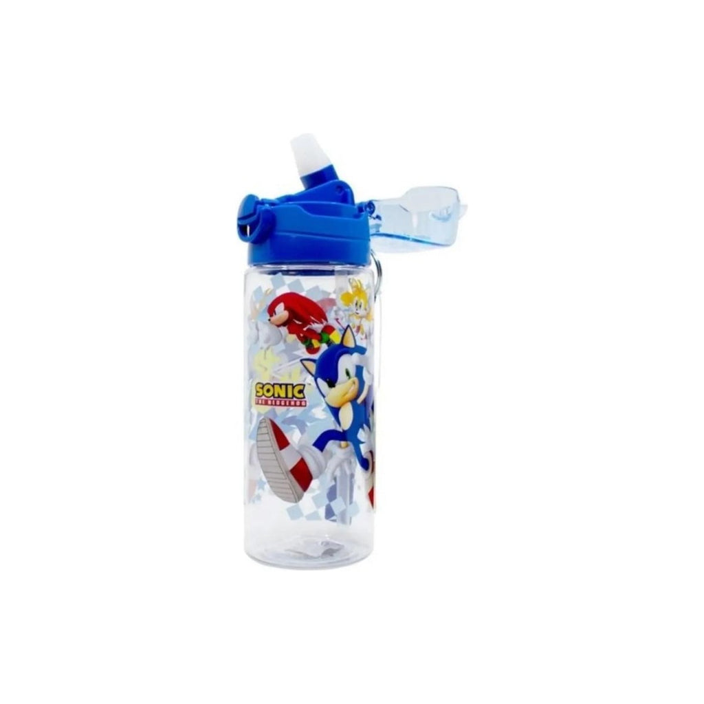 Sonic Temalı Kilitli Kapak Pipetli 500ML Matara Suluk Okul