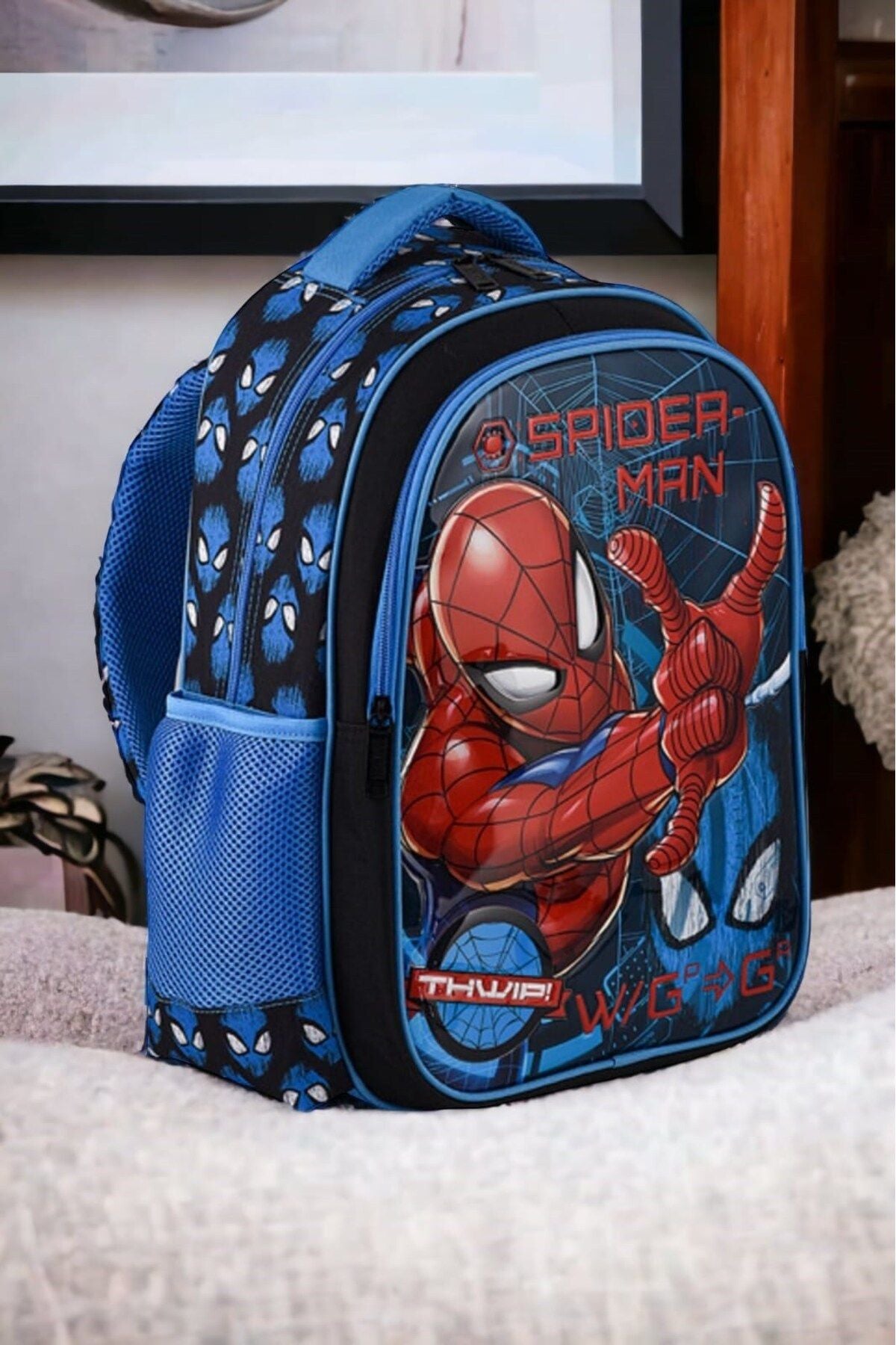 Spıderman Ilkokul Çantası Salto Tech W2 ve Beslenme Çantası