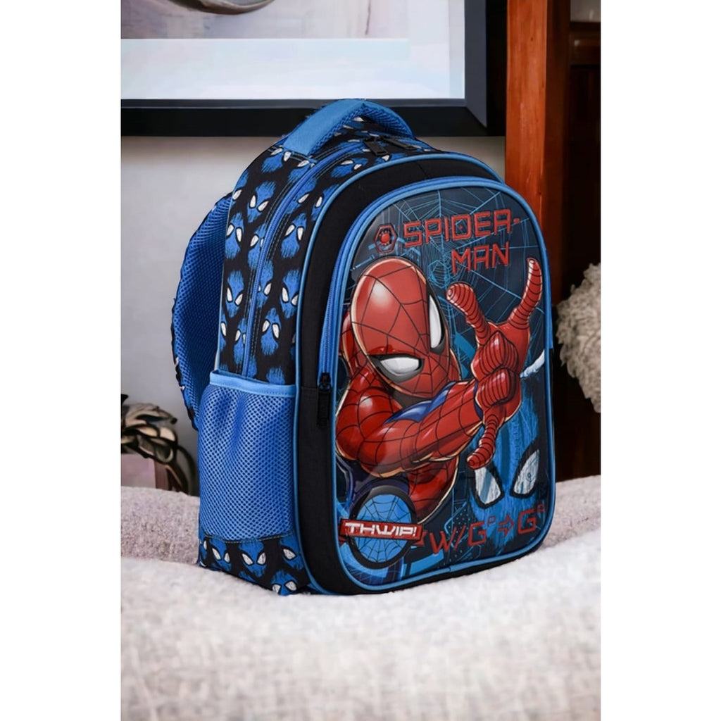 Spıderman Ilkokul Çantası Salto Tech W2 ve Beslenme Çantası