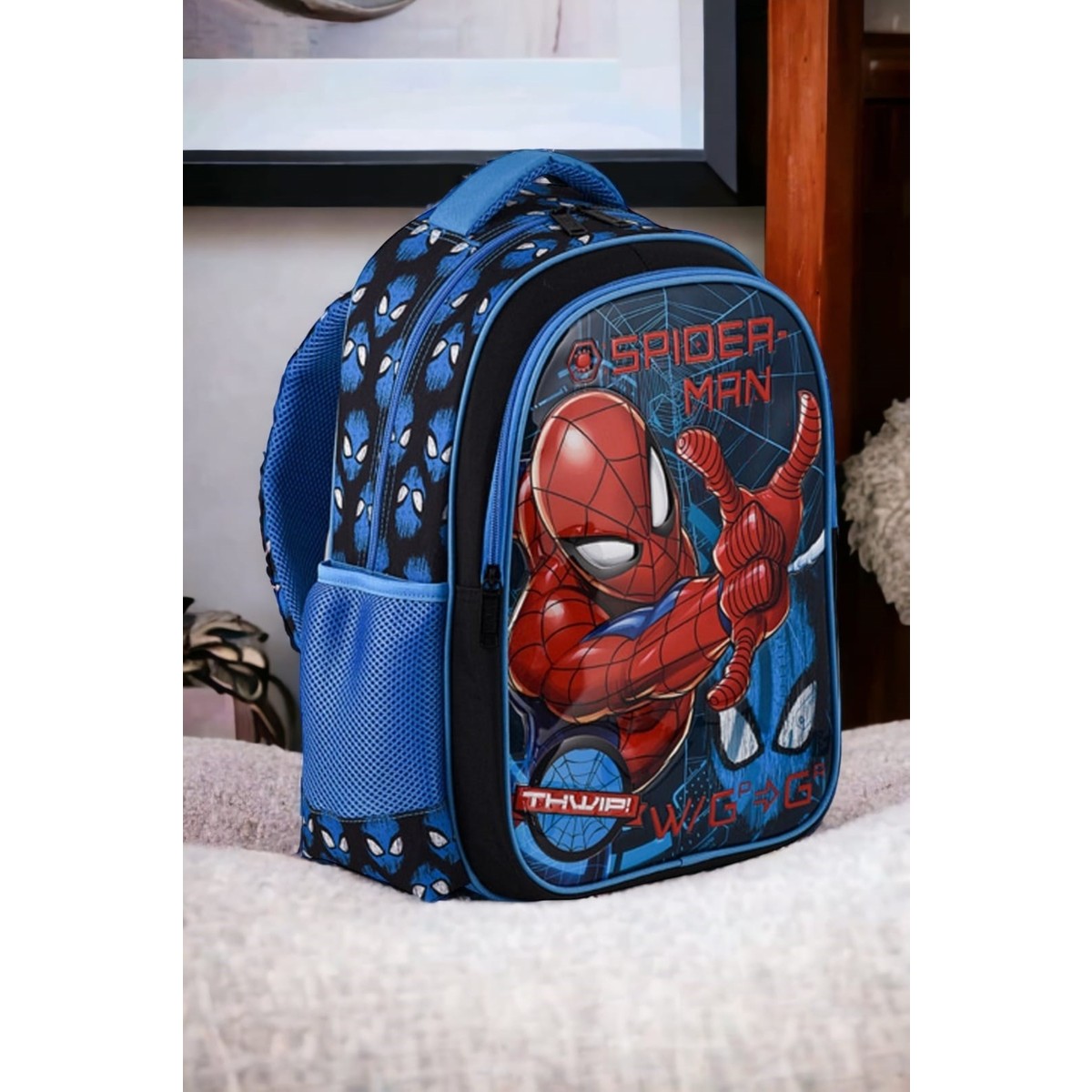 Spıderman Ilkokul Çantası Salto Tech W2 ve Beslenme Çantası
