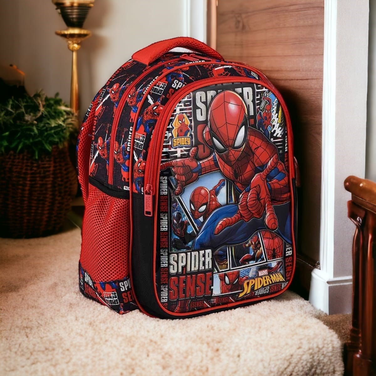 Spiderman Spider Sense Okul Çantası ve Beslenme Çantası