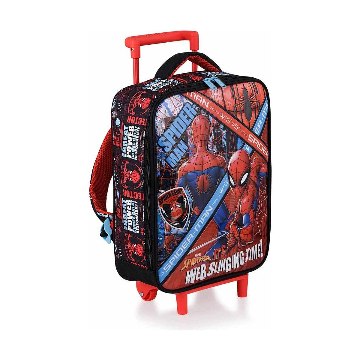 Spiderman Web Slinging Time Çekçekli Anaokul Çantası 41347
