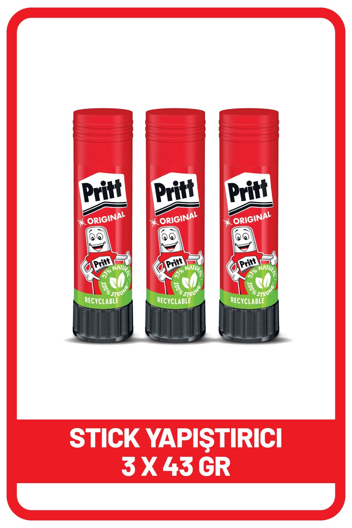 Stick Yapıştırıcı 43 gr. (3 Adet)
