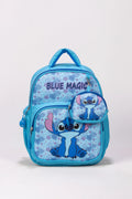 Deri Baskılı Stitch Anaokulu Çantası