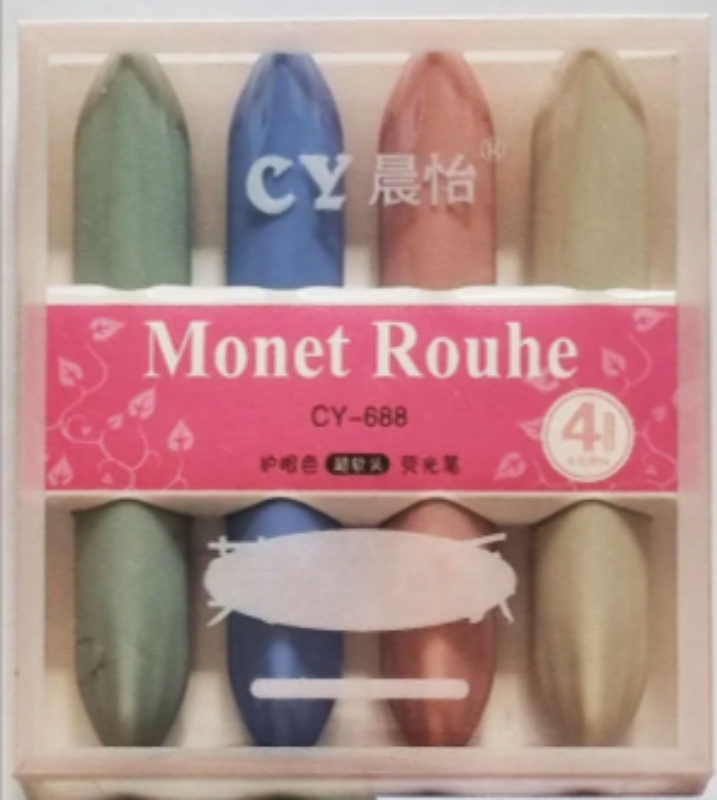 Monet Kawaii 4'lü Pastel Renk Fosforlu Kalem Seti Yumuşak Renkler
